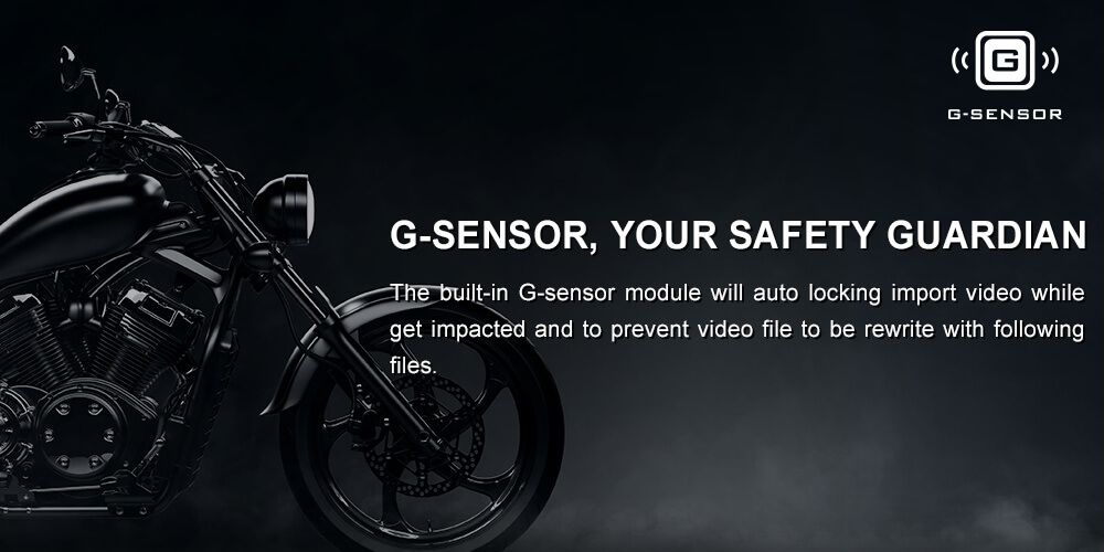 內建G-Sensor感測鎖檔Built-in G-Sensor